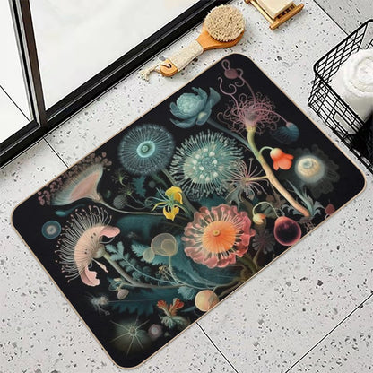 A.I. Gardens  Sampling Masters  Ernst Haeckel + James McNeill Whistler  Slip-Resistant Bath Mat