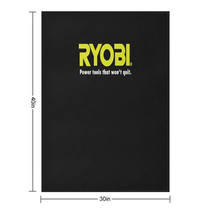 POWER TOOLS RYOBI LOGO Sustainable Throw Blanket