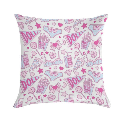 Girl Power Soft High-Density Material Throw Pillow