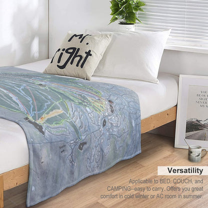Stratton Resort Trail Map All-season Throw Blanket