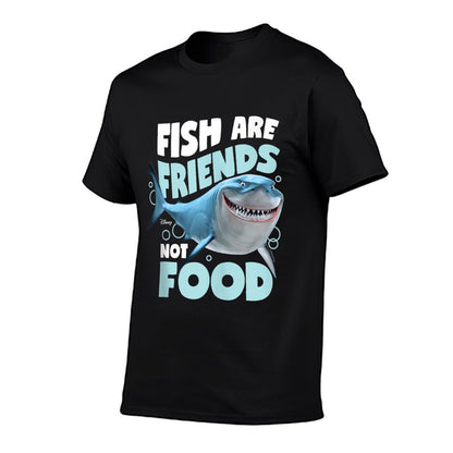 Finding Nemo - Fish Are Friends, Not Food  Fade-proof Color T-Shirt