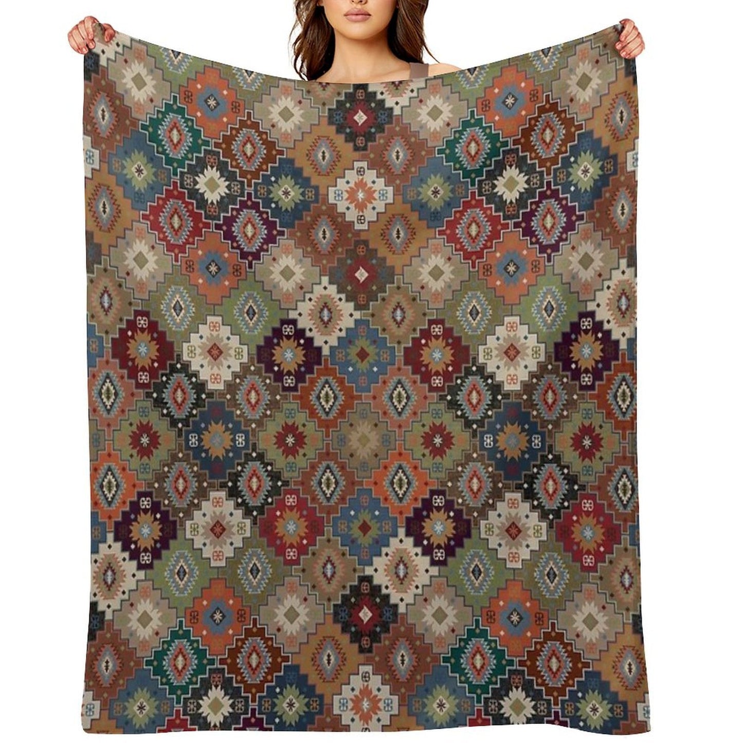 Anatolian Carpets - 2 Anti-pilling Throw Blanket