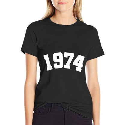 Classic 1974 Varsity Vintage College Style 50th Birthday  Affordable Price T-Shirt