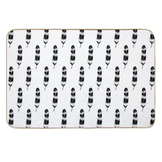 Frozen Feather  Pet-Safe Bath Mat
