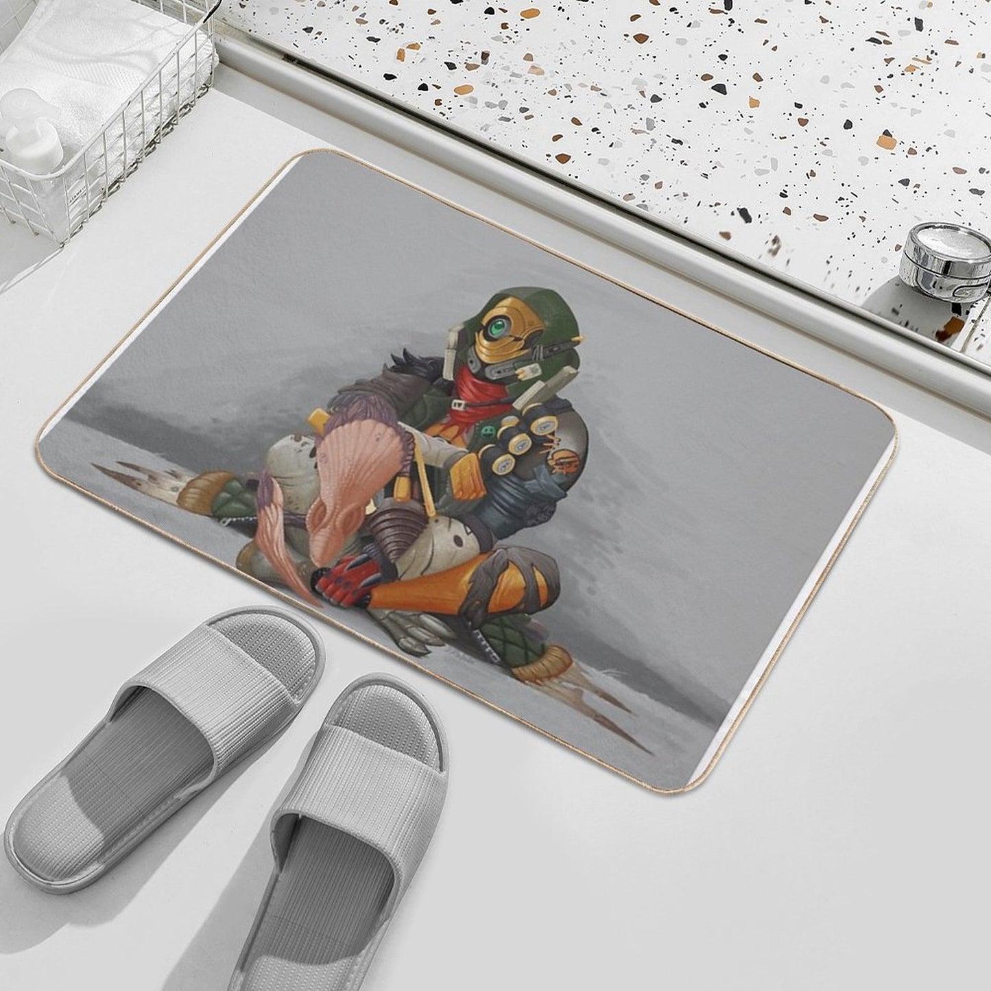Fl4k And Broodless  High-Traffic Bath Mat