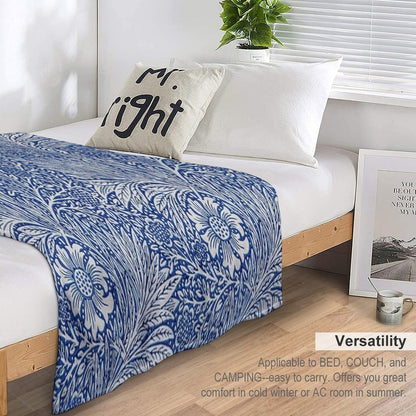 Marigold - William Morris Velvety-soft Throw Blanket