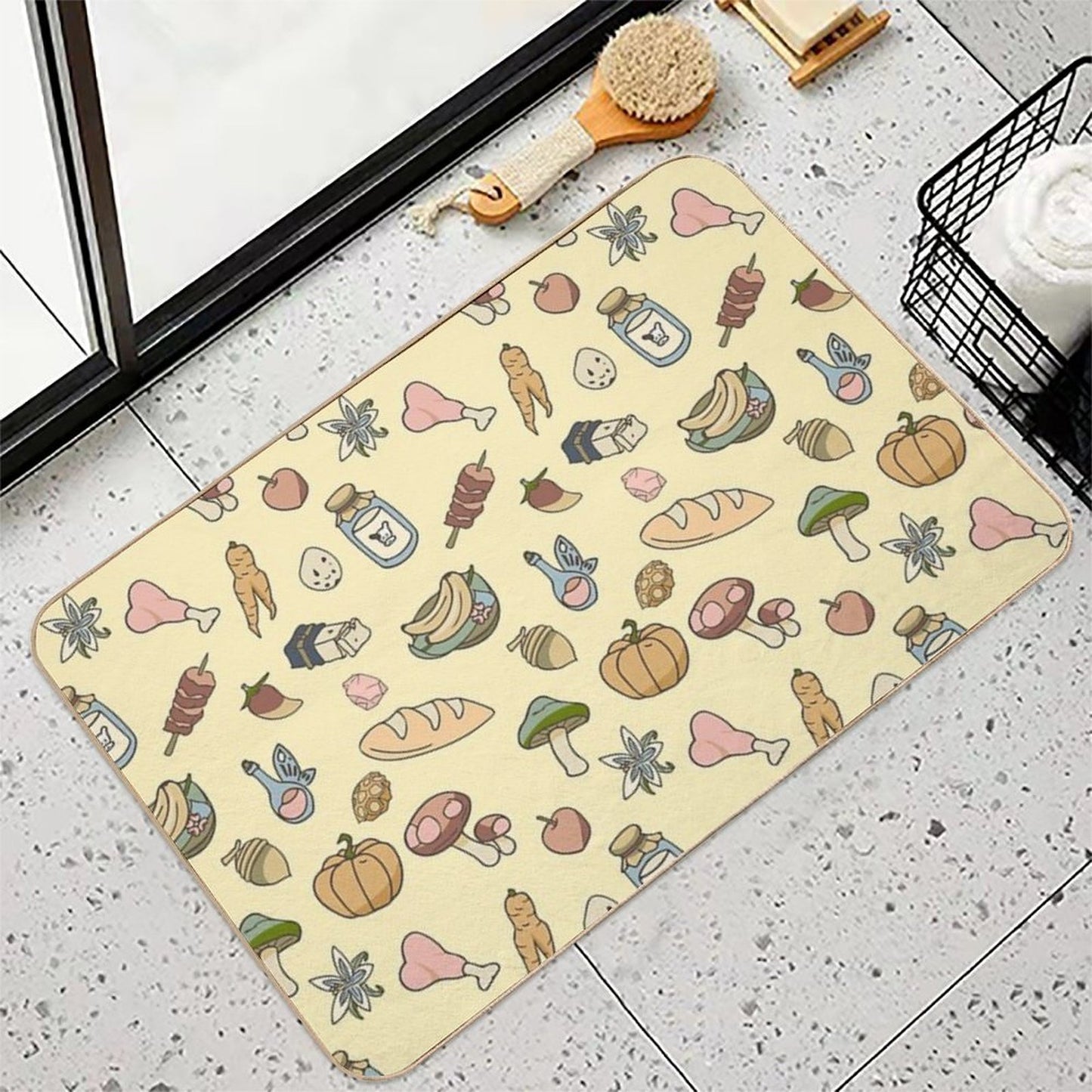 Hylian Wilderchef (Yellow Ver.)  Easy Maintenance Bath Mat
