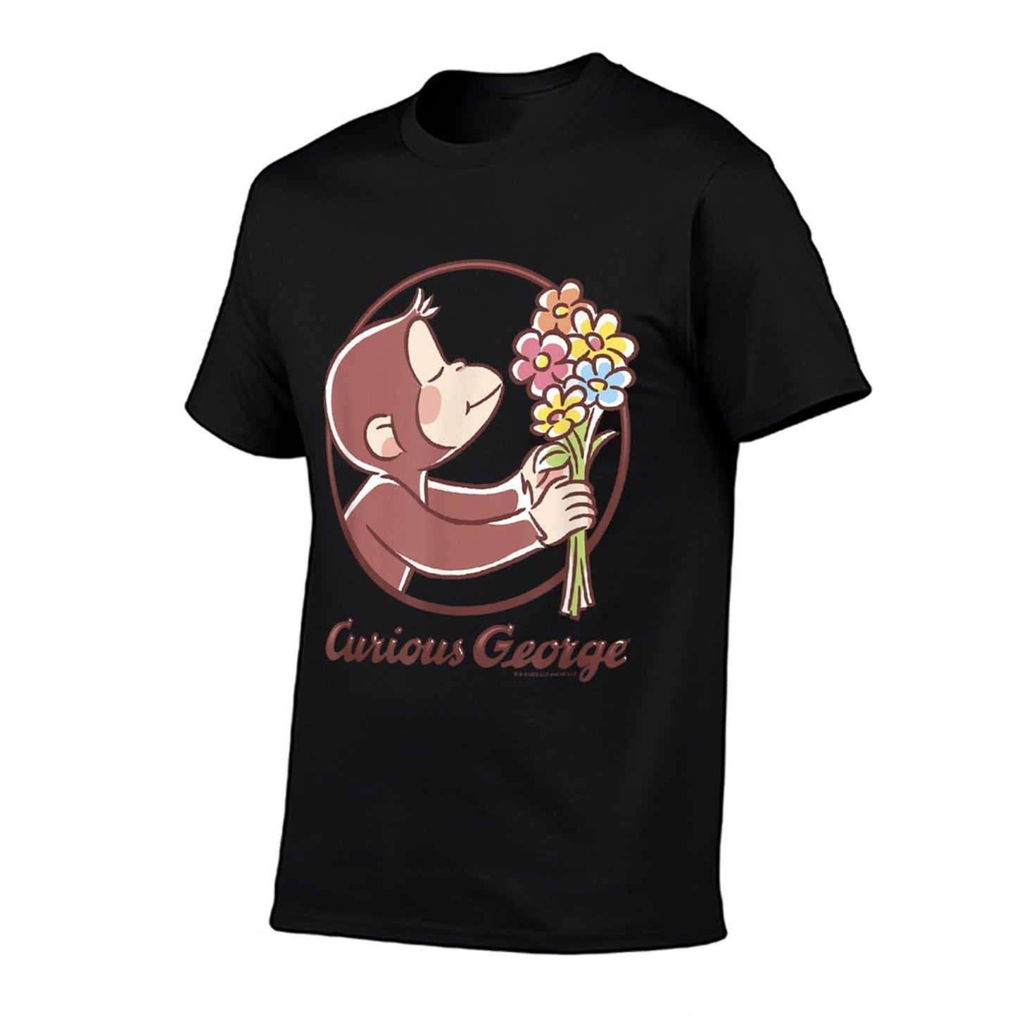 Curious George Flower Bouquet Poster  Soft T-Shirt