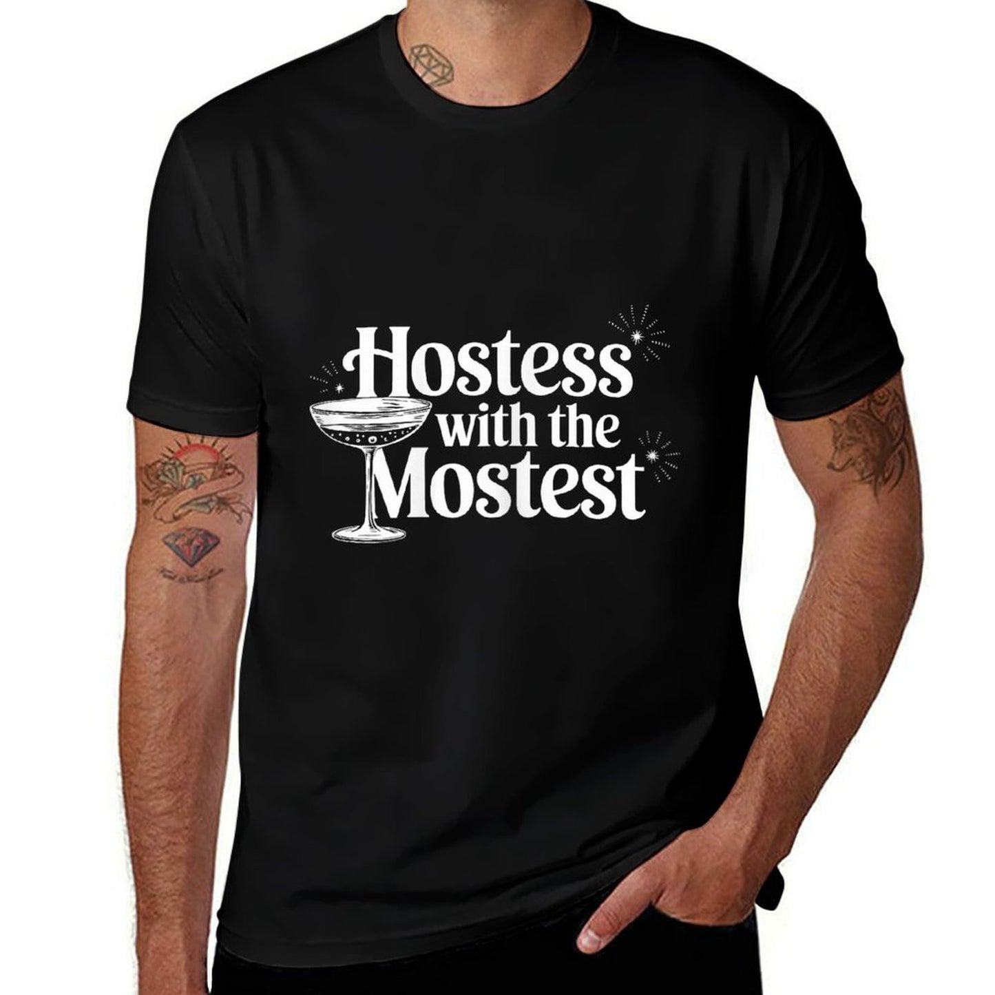 Hostess with The Mostest T Trendy Hostess  Polyester Blend T-Shirt
