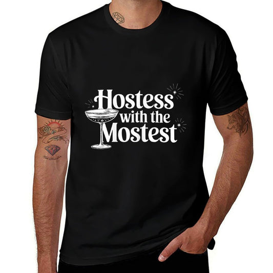 Hostess with The Mostest T Trendy Hostess  Polyester Blend T-Shirt
