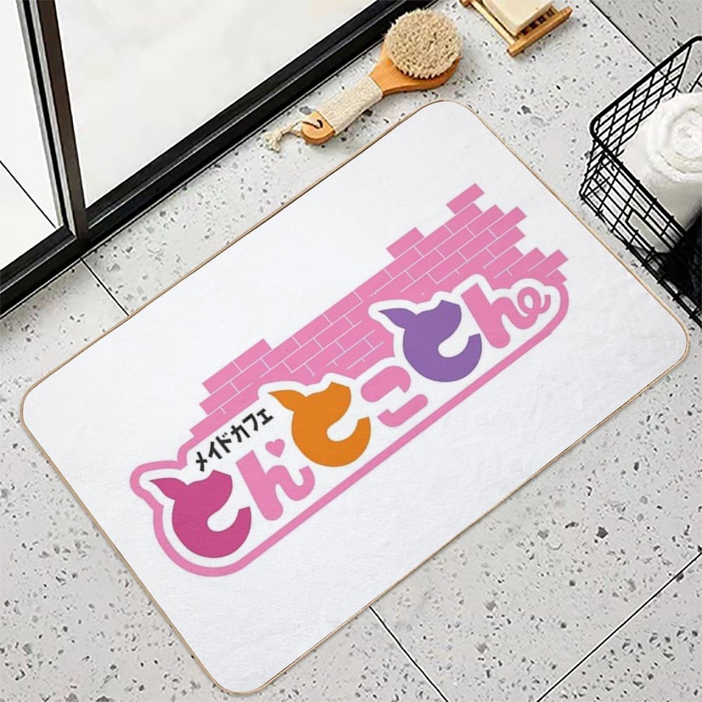 Oinky Doink Cafe  Dirt-Trapping Bath Mat