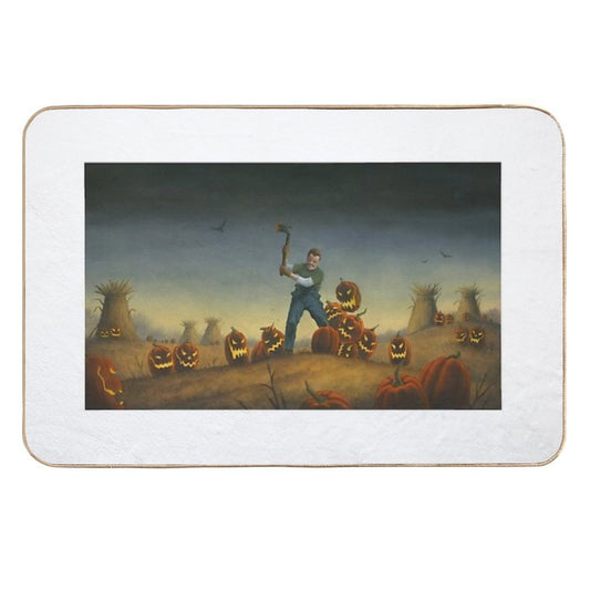 Night of The Jack-O-Laterns  Easy To Clean Bath Mat