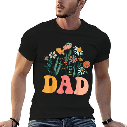 New DAD Wildflower First Birthday & Baby Shower  Odor-resistant T-Shirt
