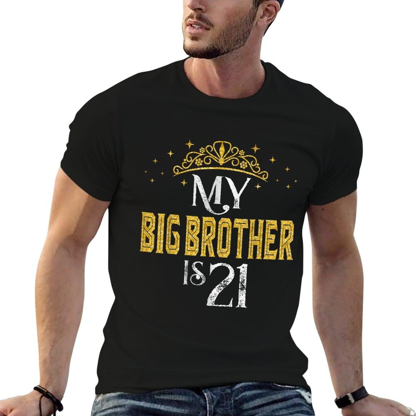 My Big Brother Is 21 Years Old 2001 21st Birthday Gifts  Moisture-wicking T-Shirt