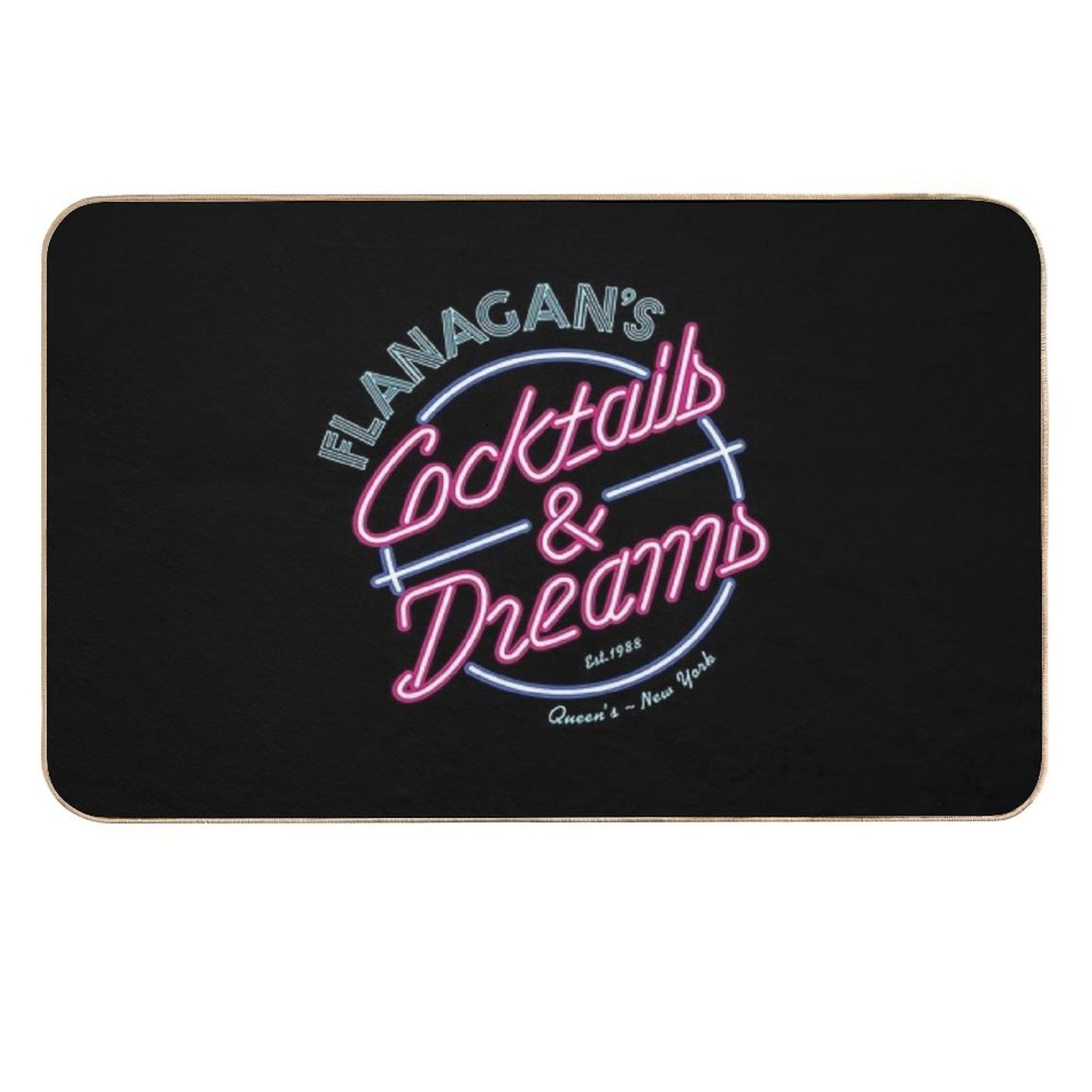 Flanagan's Cocktails & Dreams  Dirt-Trapping Bath Mat