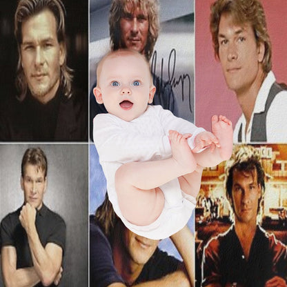 Patrick Swayze Photo Collage Quick-dry Throw Blanket