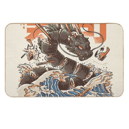 Great Sushi Dragon  Slip-Resistant Bath Mat