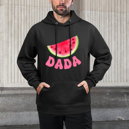 One in A Melon Dada 1st Birthday Party Family Matching Versatile Streetwear Hoodie