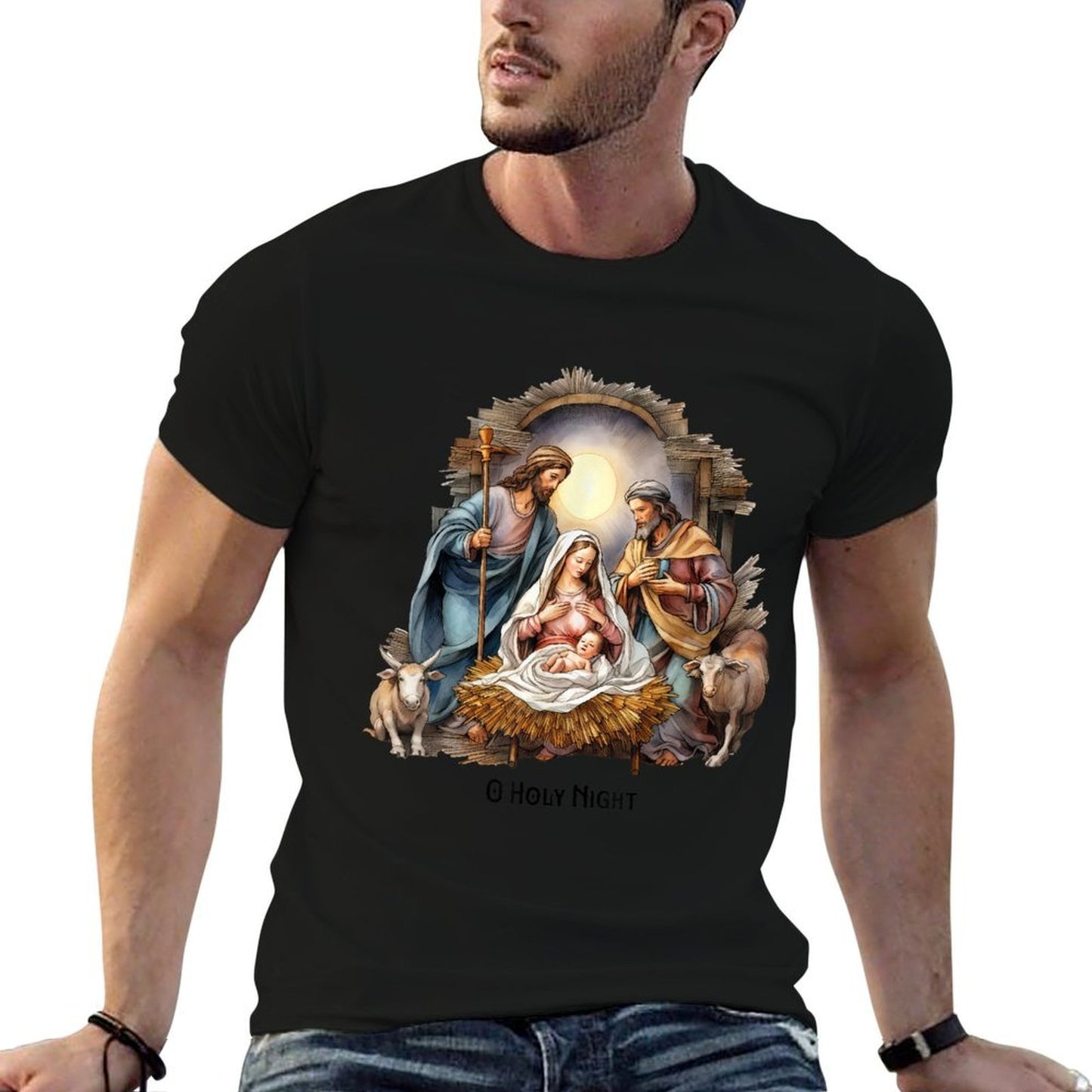 Christmas O Holy Night Xmas Comfortable T-Shirt