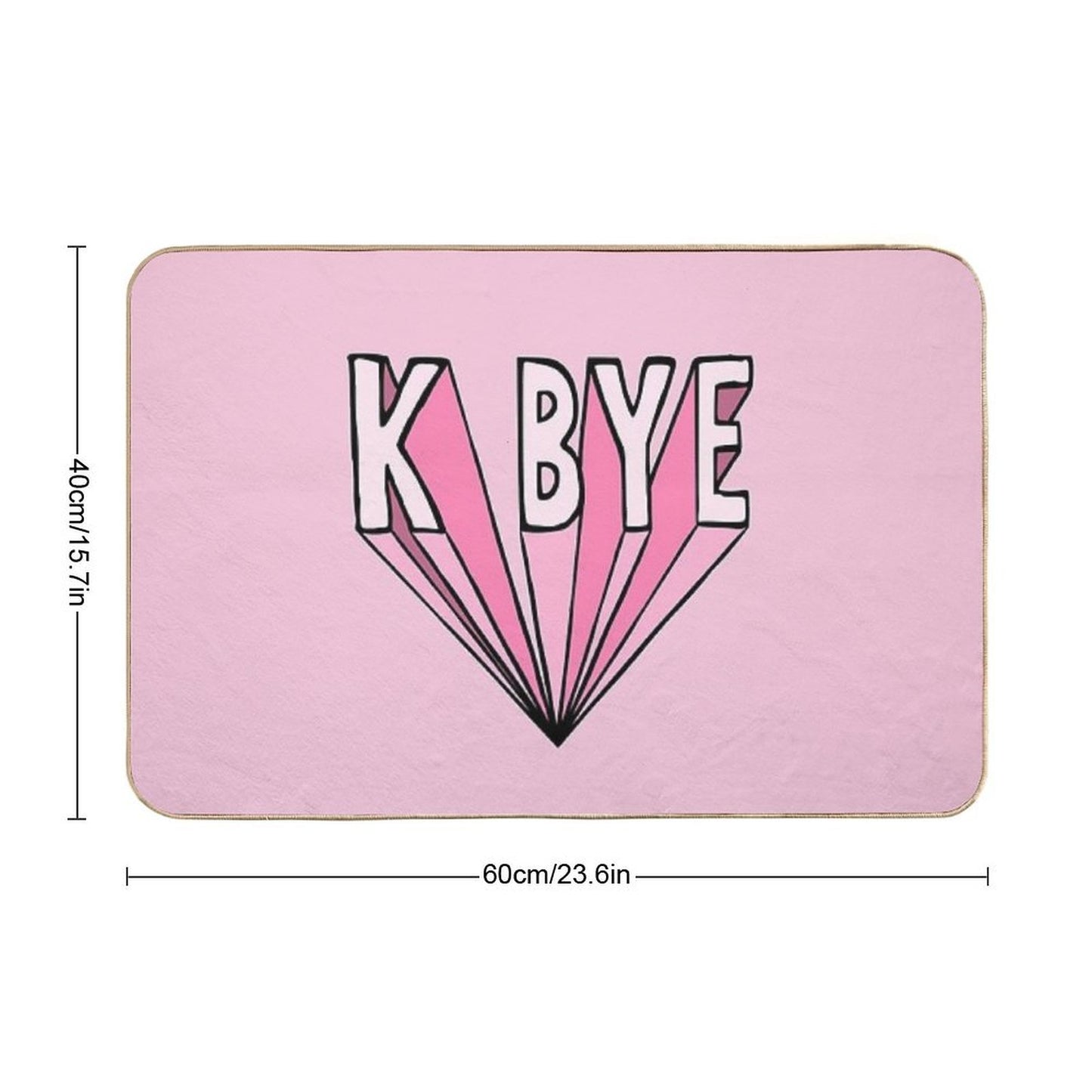 K Bye  Slip-Resistant Bath Mat