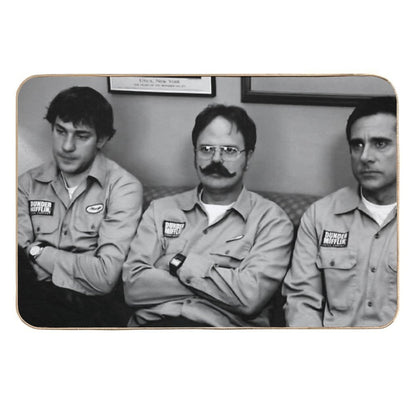 Jim, Dwight And Michael at Utica  Absorbent Bath Mat