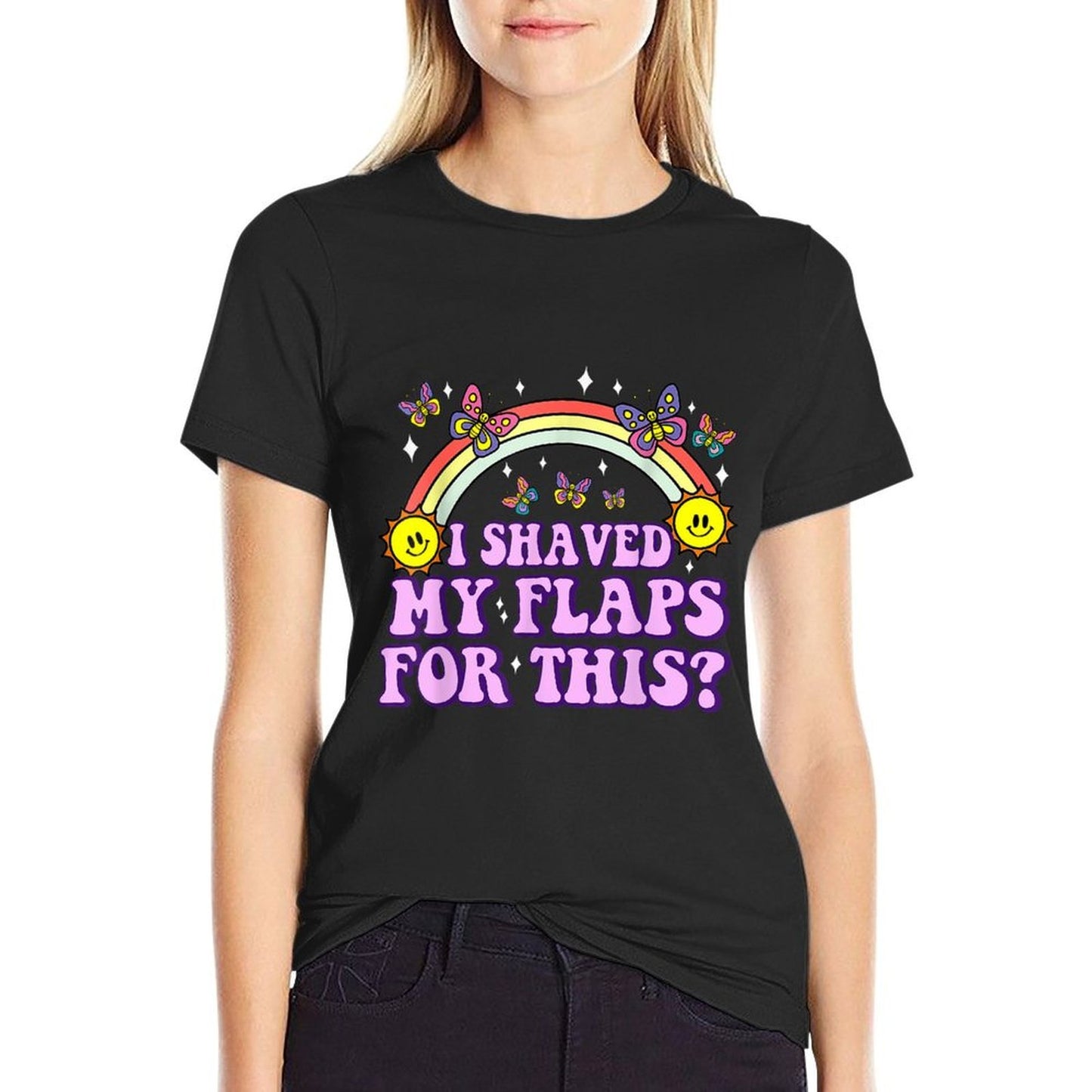 I Shaved My Flaps For This Funny Embarrassing Adult Humor  Lightweight T-Shirt