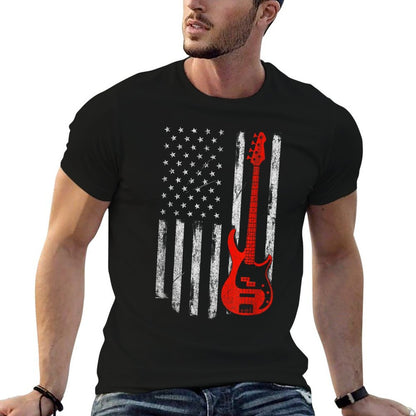 Bassist - USA American Bass Guitar Player Musician  Affordable Price T-Shirt