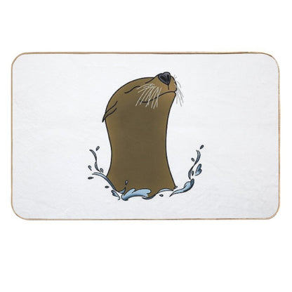 Happy Sea Lion  Slip-Resistant Bath Mat