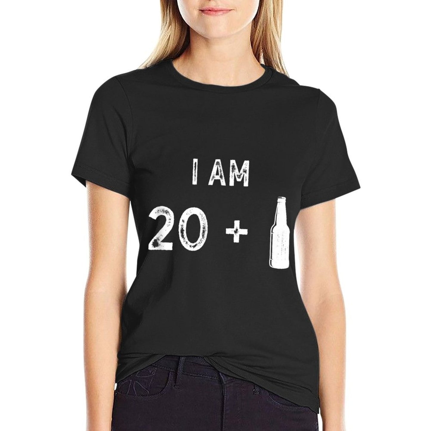 I Am 20 + 1 Funny 21st Birthday  Cotton T-Shirt