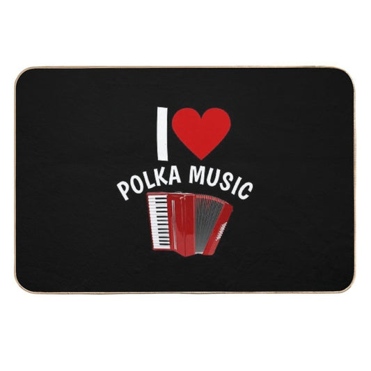 I Love Polka Music  Multi-Purpose Bath Mat