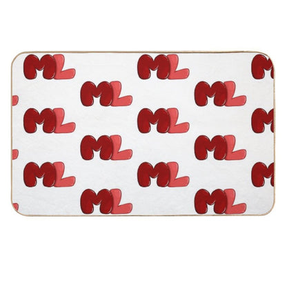 Ml Red  Easy To Clean Bath Mat