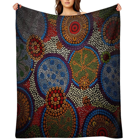 THE BIG CLAN GATHERING Plush Throw Blanket