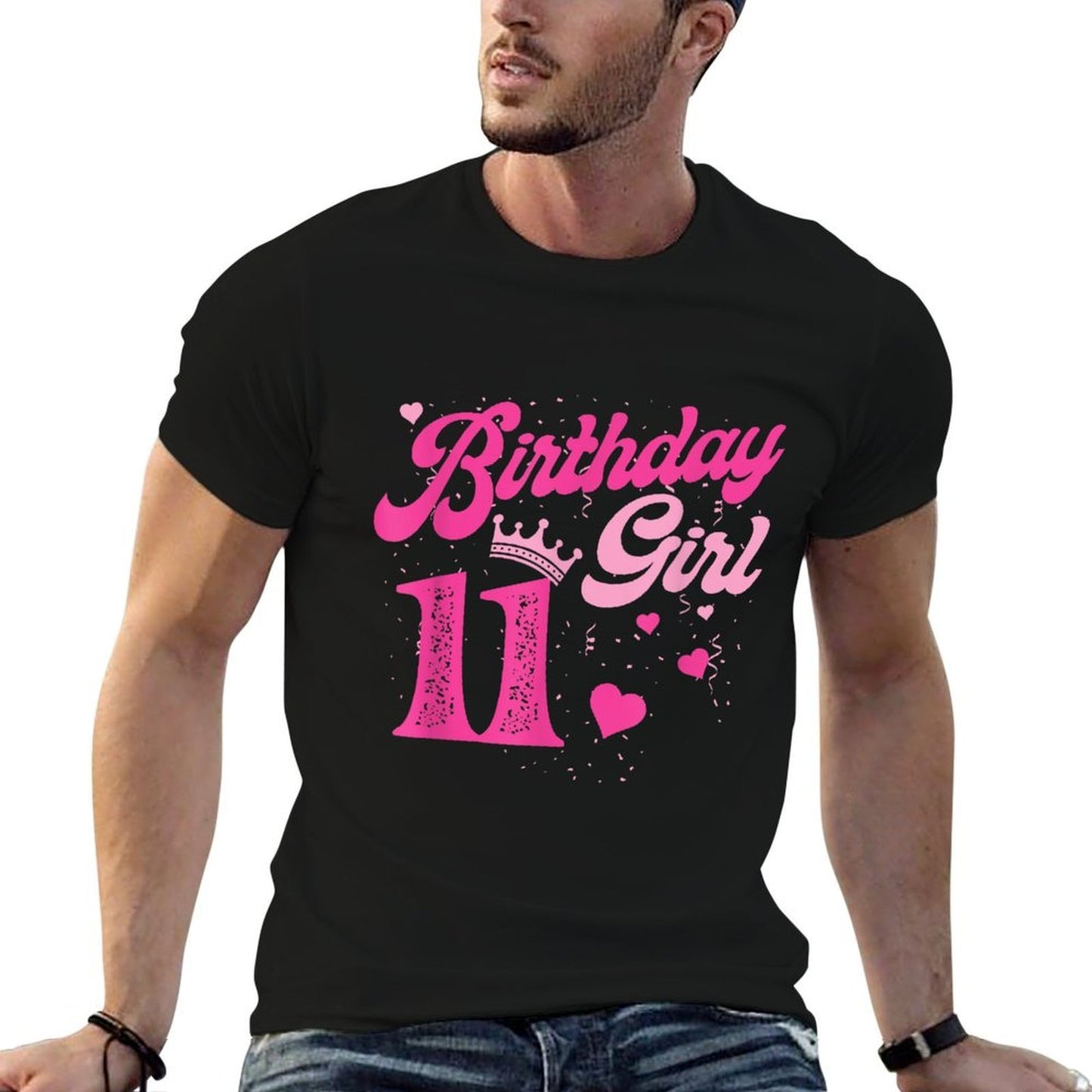 11th Birthday Girl Crown 11 Years Old Bday  Graphic-printed T-Shirt