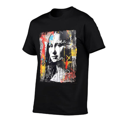 Abstract Graffiti Art Leonardo Da Vinci Art Mona Lisa Comfortable T-Shirt