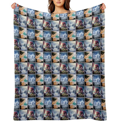 Ocean Through The Seasons Lightweight Throw Blanket