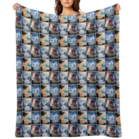 Ocean Through The Seasons Lightweight Throw Blanket