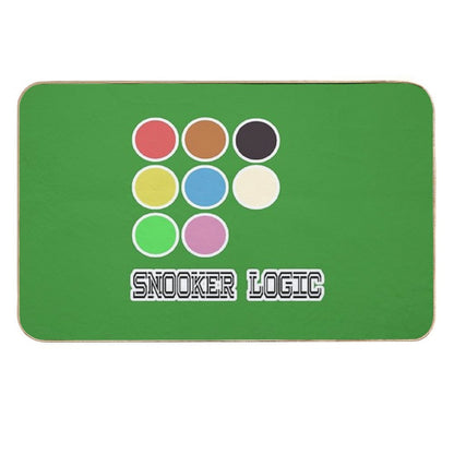 Snooker Logic Ball Pattern Design  Minimalist Colorful Cue Sports Graphic  Easy To Clean Bath Mat