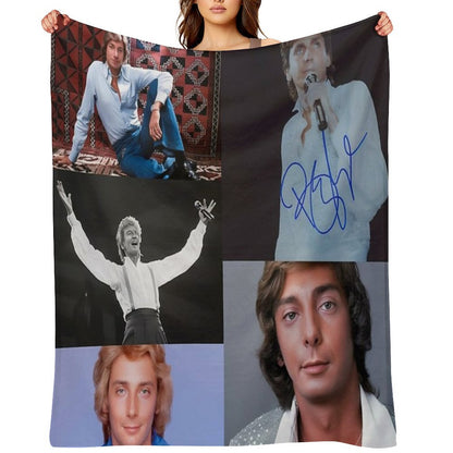 Barry Manilow Signed Compact Throw Blanket
