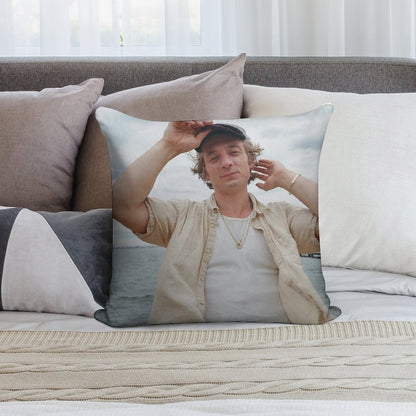 Jeremy Allen White Cute Soft Washable Throw Pillow