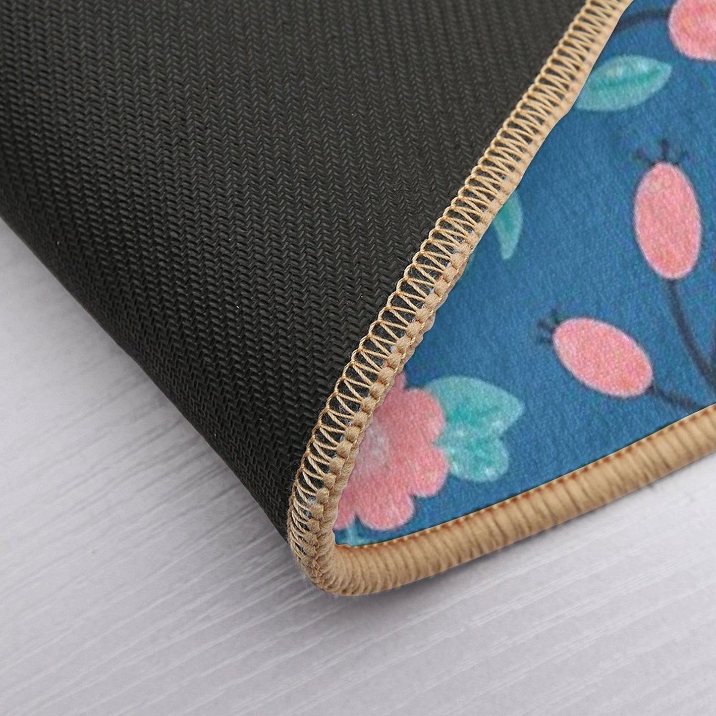 Blue Florals  Odorless Bath Mat