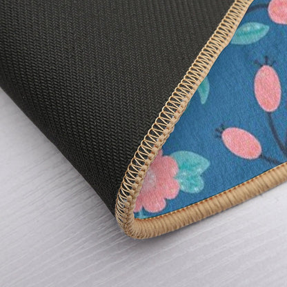 Blue Florals  Odorless Bath Mat