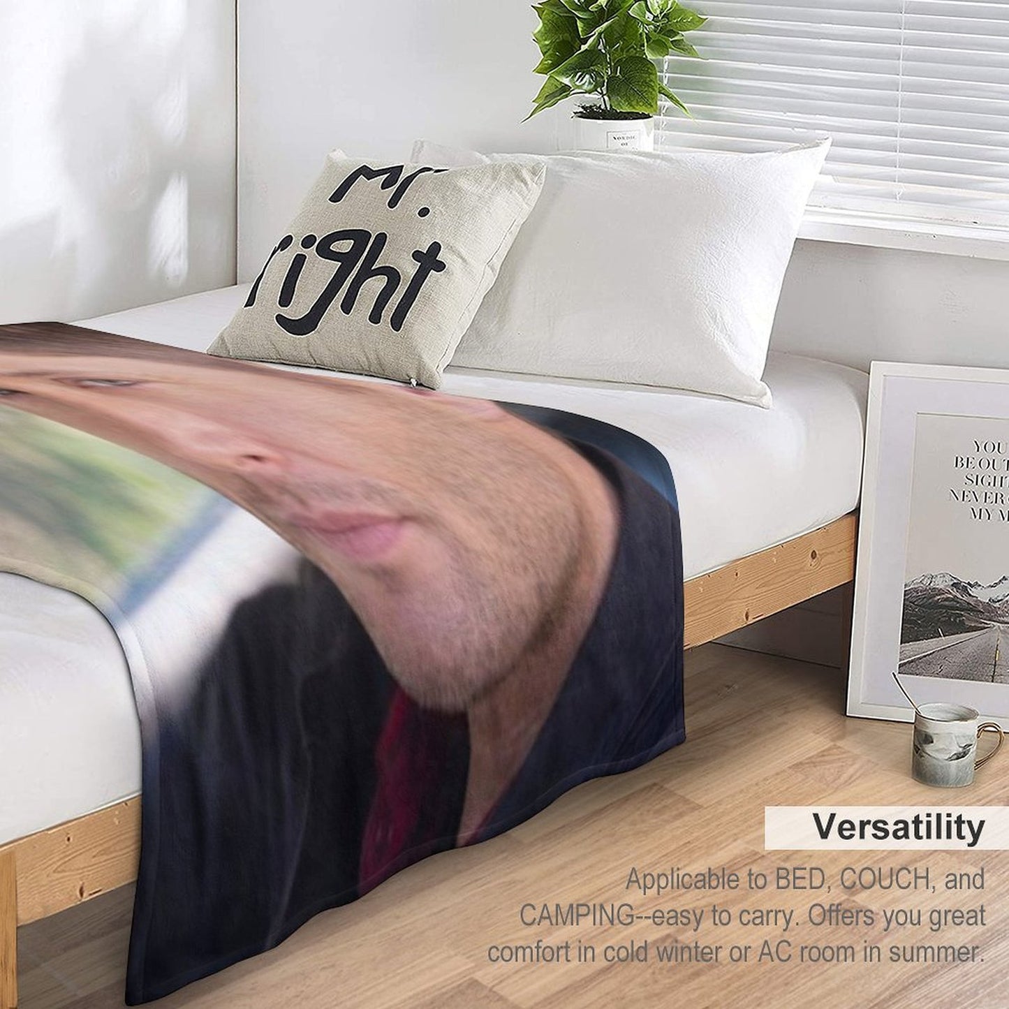 Supernatural  Dean Winchester  Jensen Ackles Eco-conscious Throw Blanket