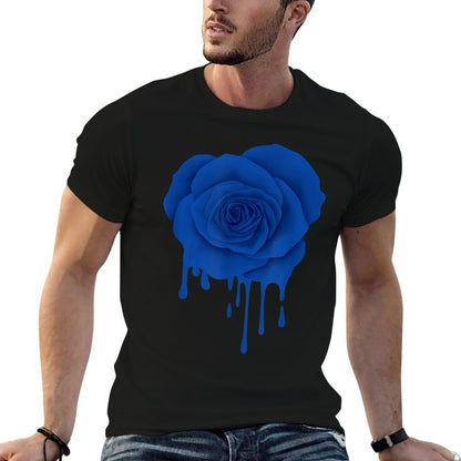 Beautiful Blue Melting Rose Flower Gardener Botanist Flowers  Quick-drying T-Shirt