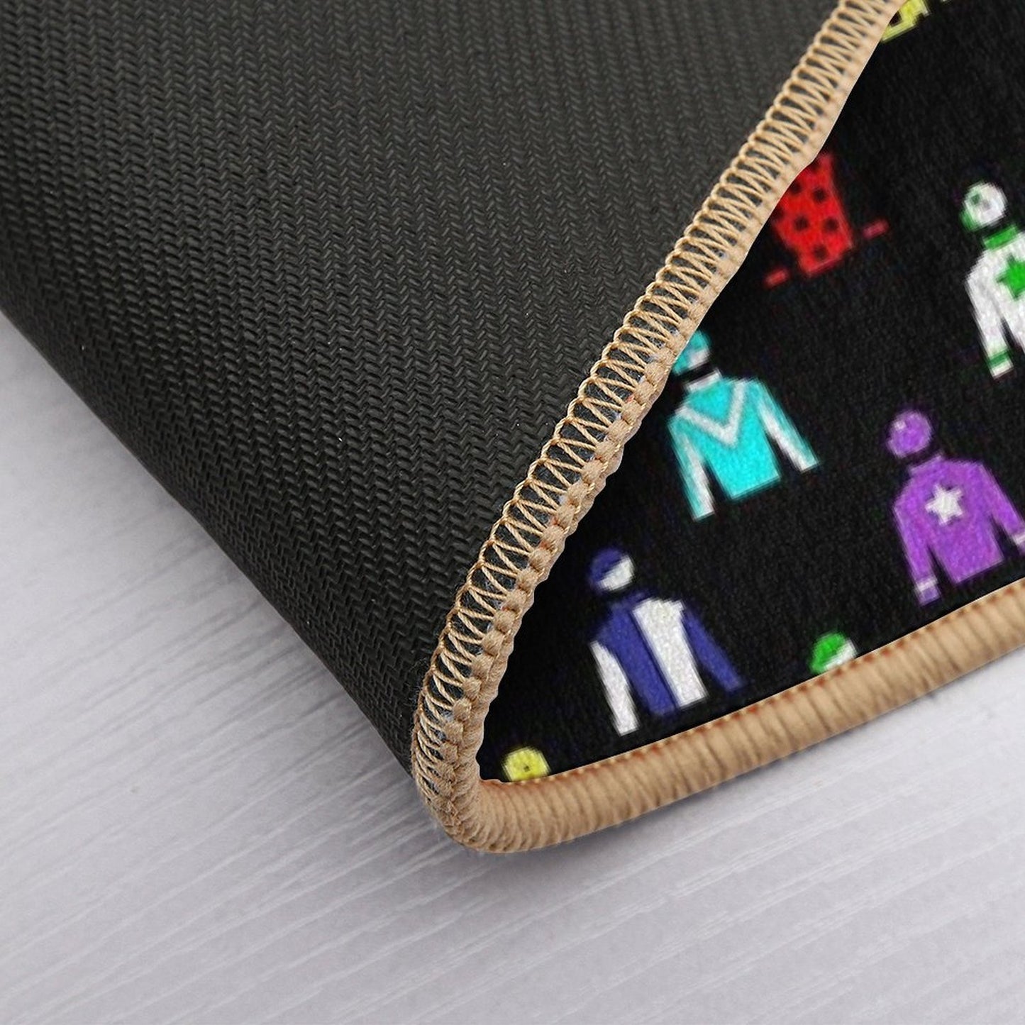 Horse Racing Jockey Silks  Easy To Clean Bath Mat