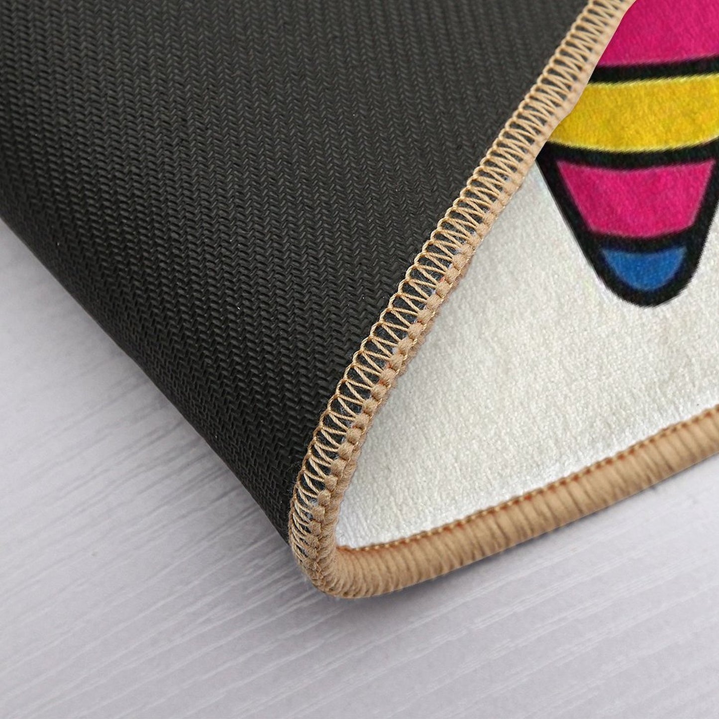 Party Pop – Colorful Confetti Design by Efi  Easy To Clean Bath Mat