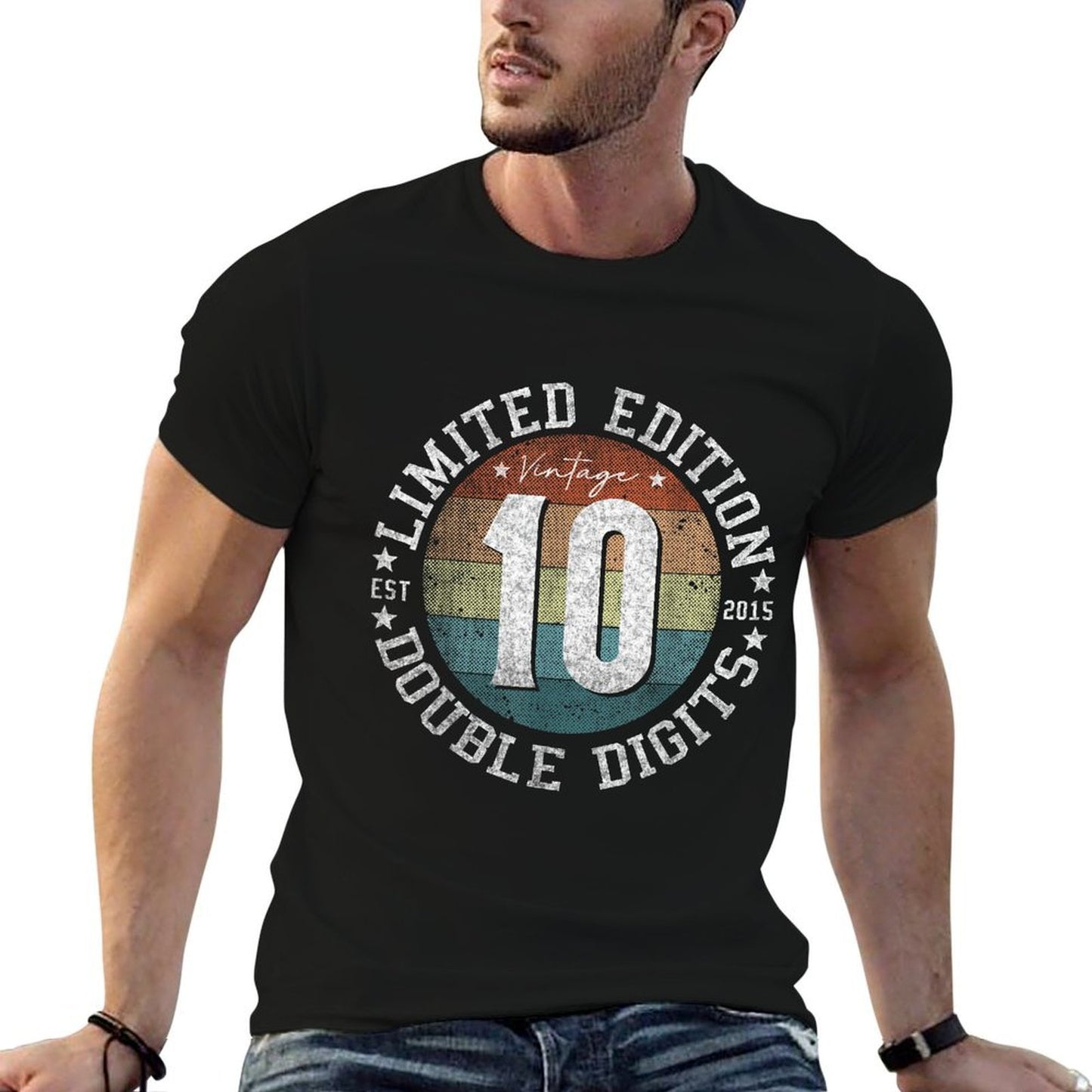 Official Double Digits 2015 10 Year Old Gifts 10th Birthday Comfortable T-Shirt