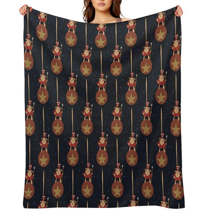 Jumping Circus Mouse And Ghost Eye Anti-pilling Throw Blanket