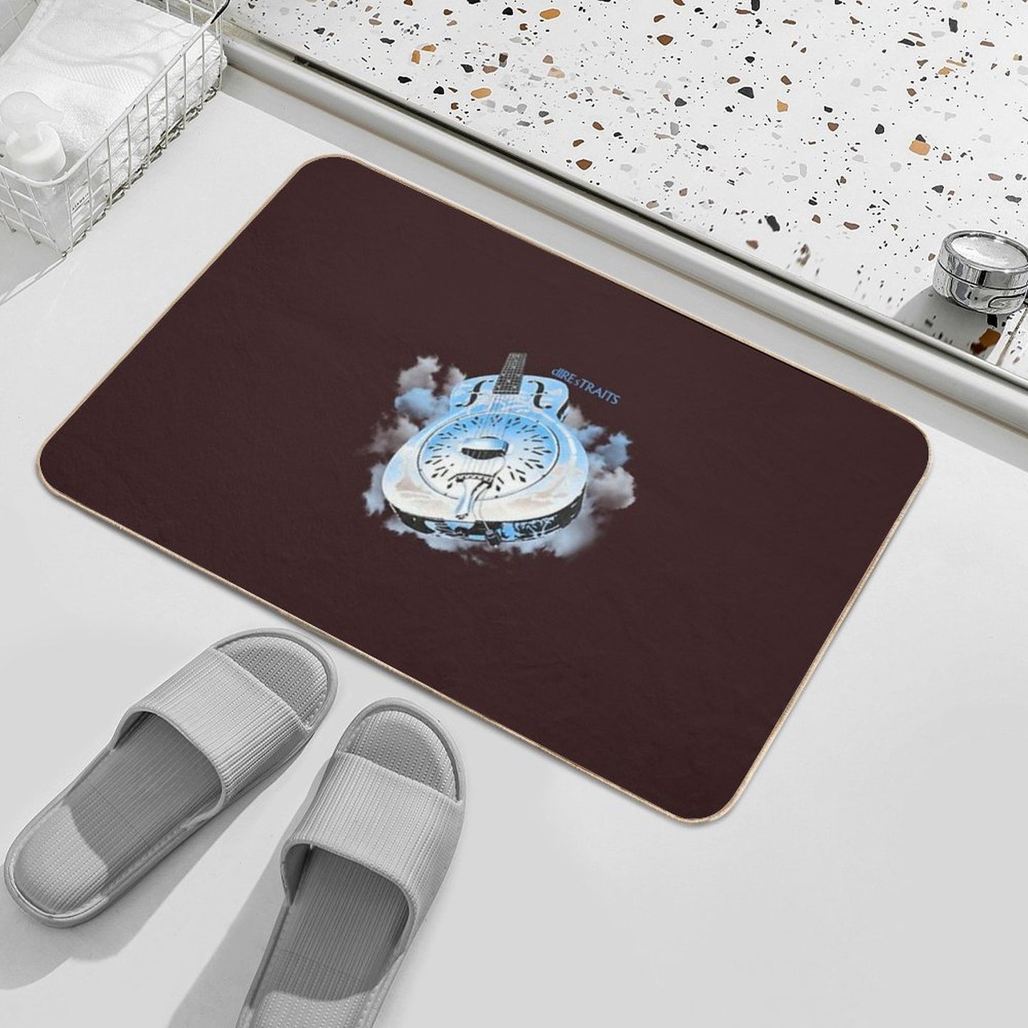 Vintage Dire Straits Brothers In Arms 1985 Tour  Absorbent Bath Mat