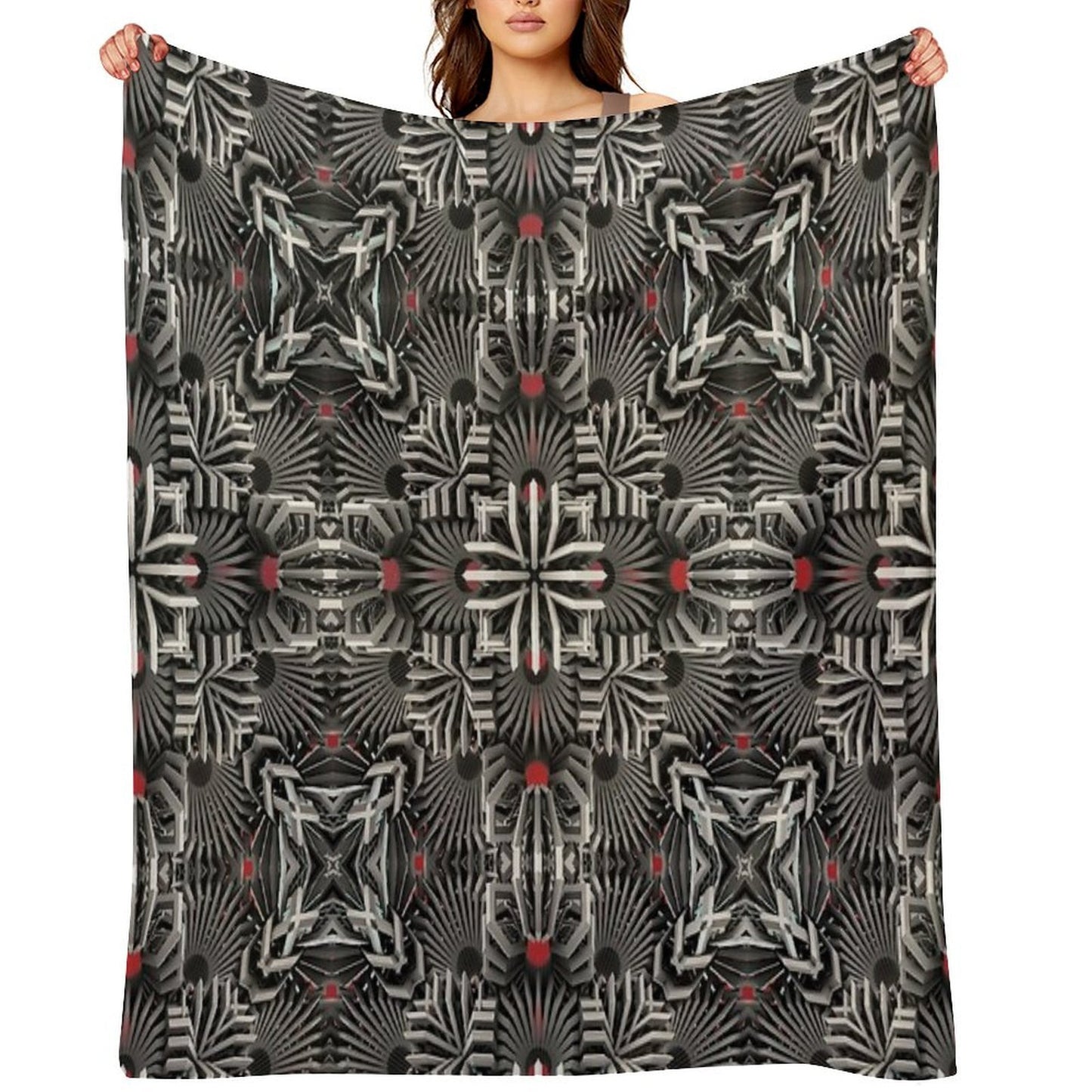 Calaabachti Matrix Plush Throw Blanket
