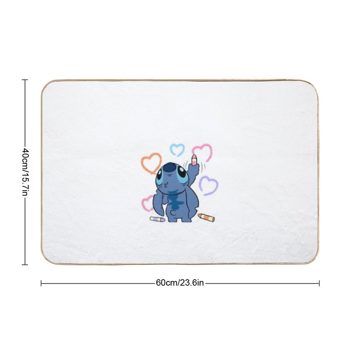 Stitch Love  Absorbent Bath Mat